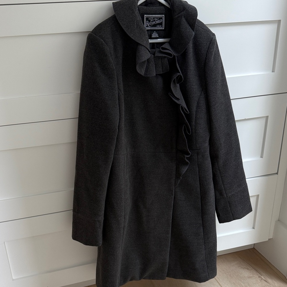 Rothschild Charcoal Girl Dress Coat